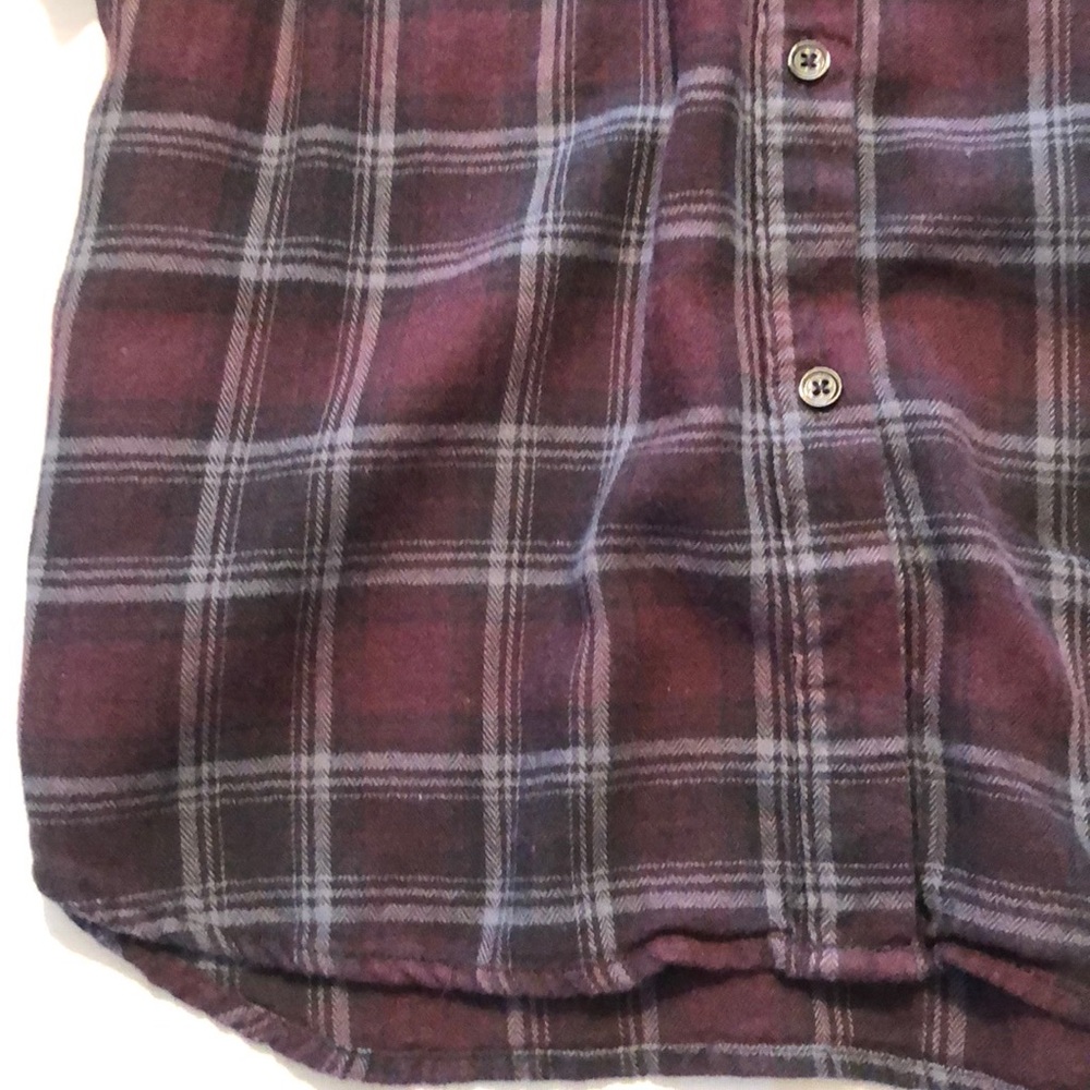 Paige Purple Flannel Shirt w/ Embellishments - Picture 5 of 9
